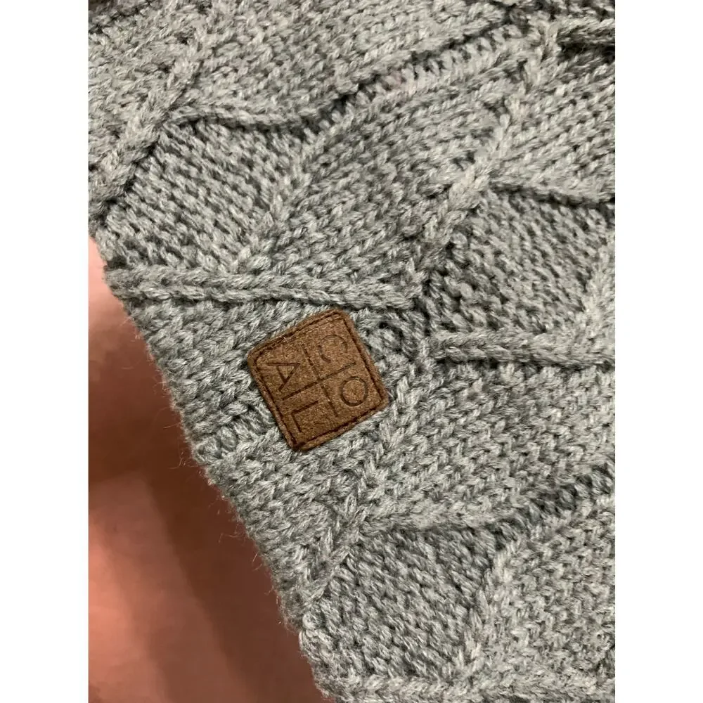 Coal women's‎ grey knitted crochet headwear headband one size